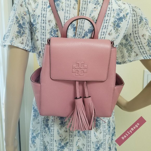 TORY BURCH THEA MINI BACKPACK MAGNOLIA PINK - Picture 2 of 14
